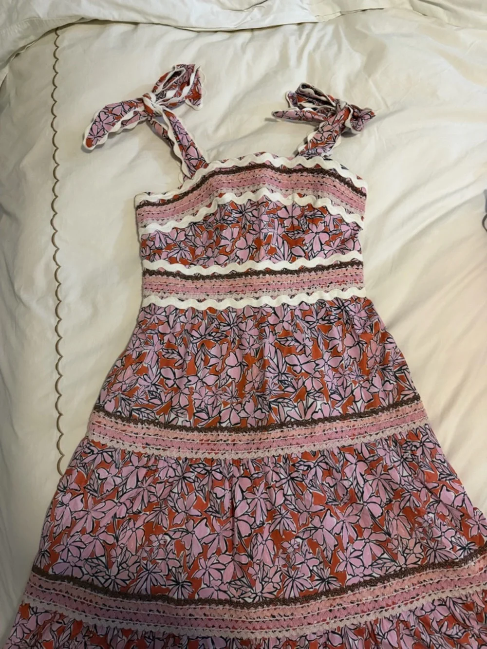 CeliaB Pink and Rust Floral Zip Dress - Picture 2 of 4